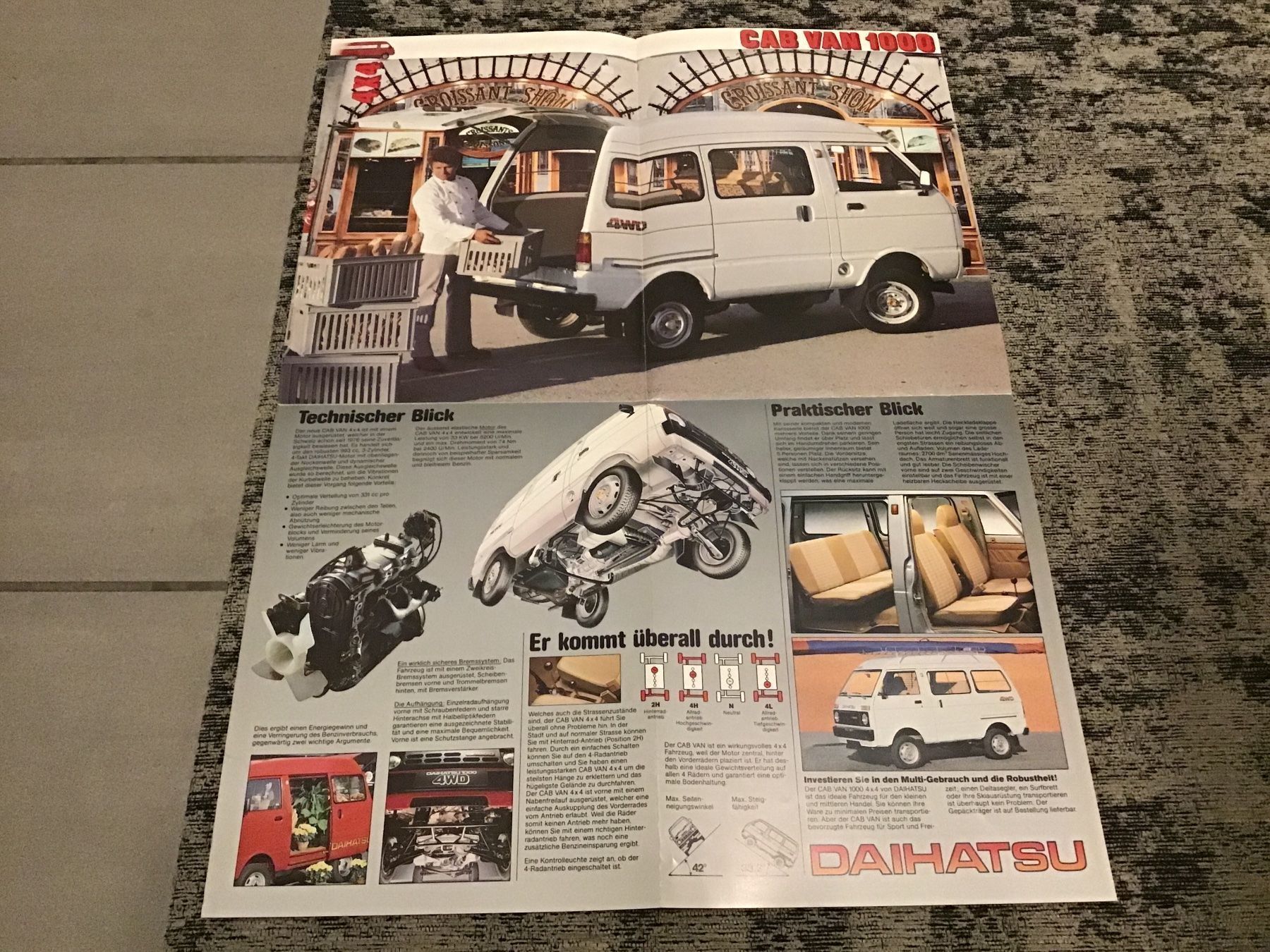 Documenti: Daihatsu Cab Van 1000 Posterprospekt – Usato da Scherzingen venduto da Starseller62 2