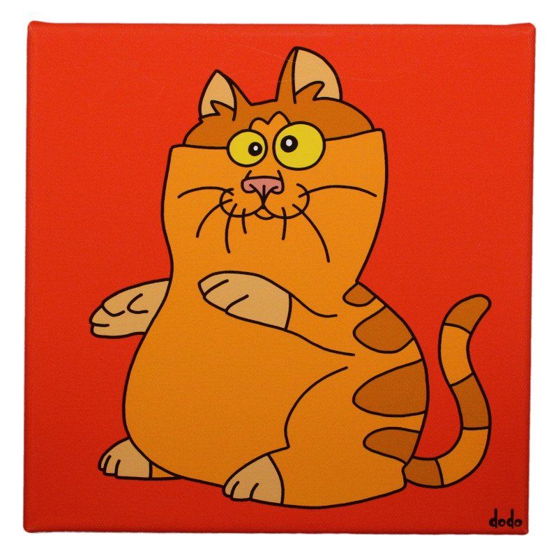Foto & Immagini: Lustiges Comic Leinwandbild " Katze #88 " – Nuovo e nell'imballaggio originale da Winterthur venduto da Dfreudo