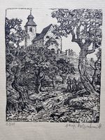 KÜNSTLER ? MONOGRAMMIERT HOLZSCHNITT