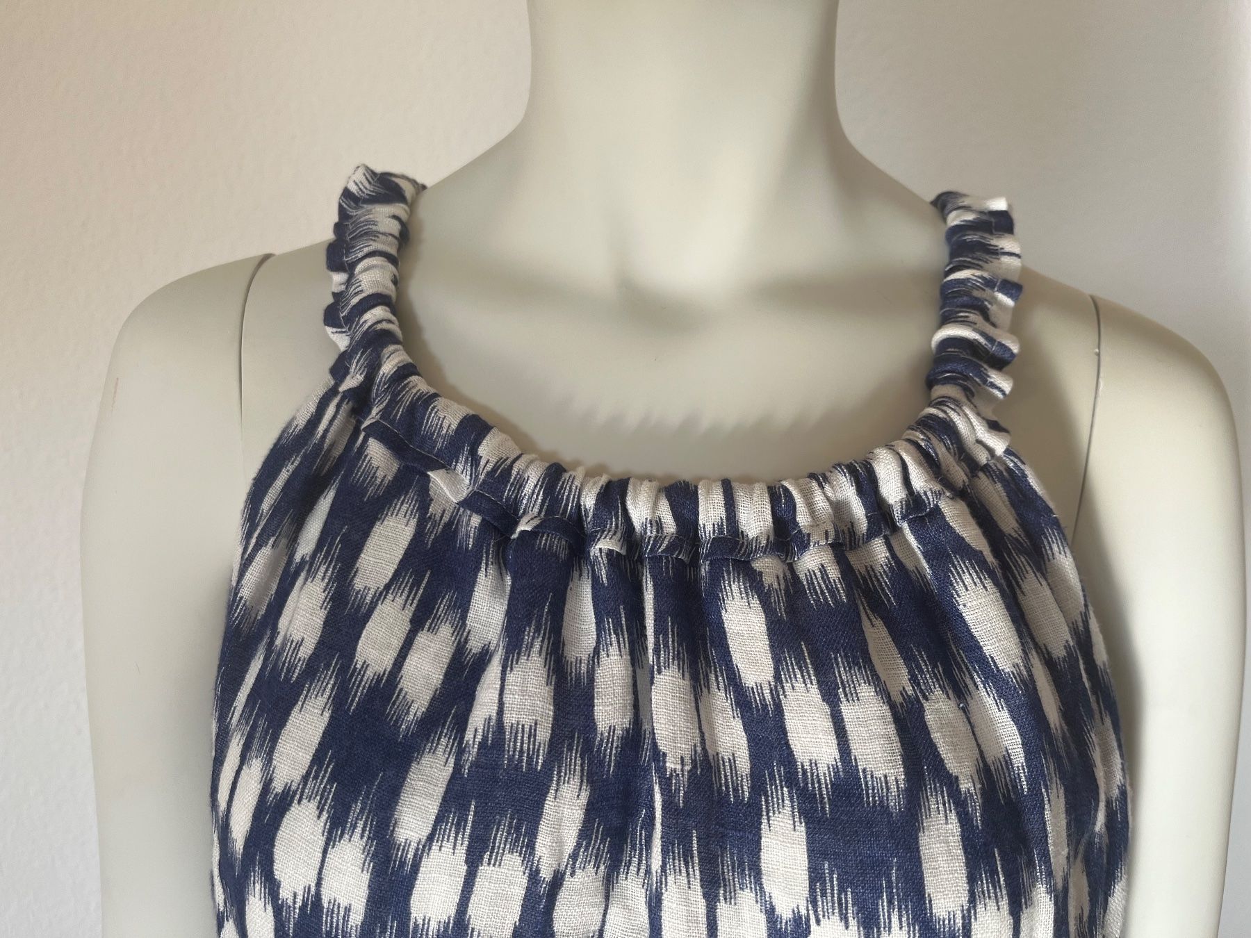 Vestiti: Leinen Kleid, Grösse 36, Blau-Weiss gemustert. – Usato da Zürich venduto da bea_s5tq 3