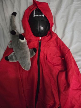 Lots de un Déguisement Squid Game - Masque, et une peluche