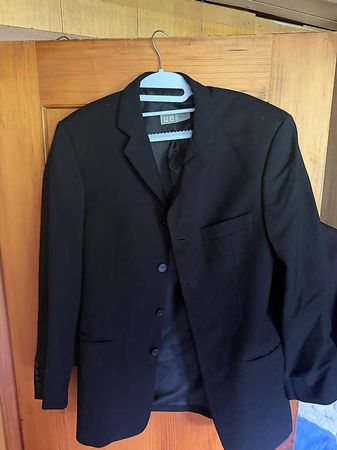 WE Men Herren Sakko Gr. 48  Schwarz  klassisch