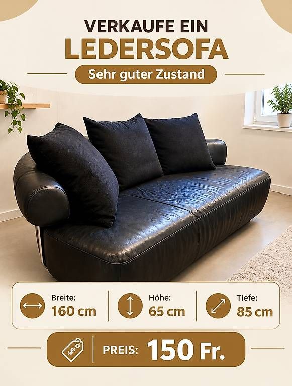 Divani: Ledersofa – Usato da Obernau venduto da AlinaJa