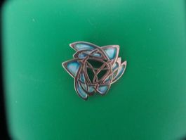 Arts-and Kraft Broche-England um 1900-Silber emalliert