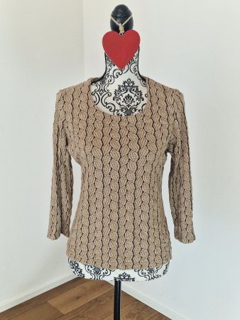 Damen Pullover KRISS London beige Grösse S (gross) neuwertig