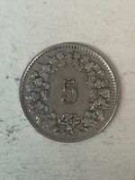 5 Rp. 1944 vz – schöne Patina – Sammlerstück