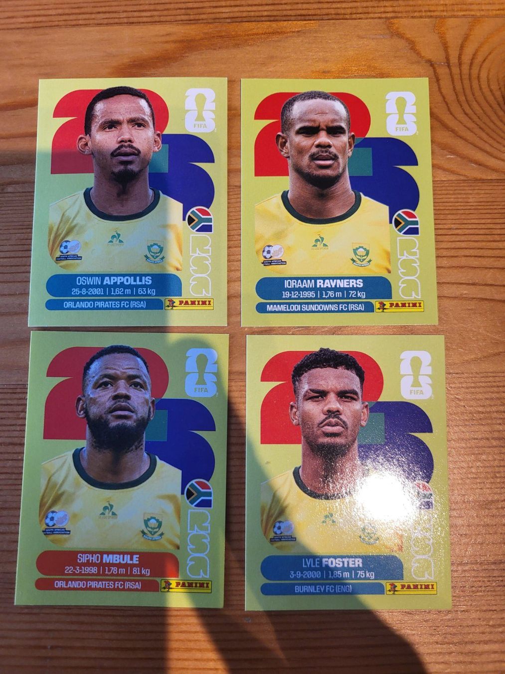 Panini Sammelbilder & Trading cards: Rsa - 4 Panini - WM 2026 – Gebraucht aus Wittenbach von Blauerwolf
