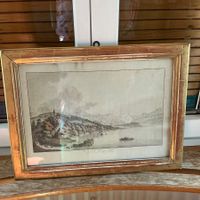 Kupferstich J.L. Aberli Lac de Brienz gebraucht gerahmt