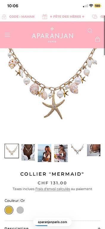 Catenine: Collier Mermaid Aparajan Paris – Usato da Chermignon venduto da mat_2dy2 1