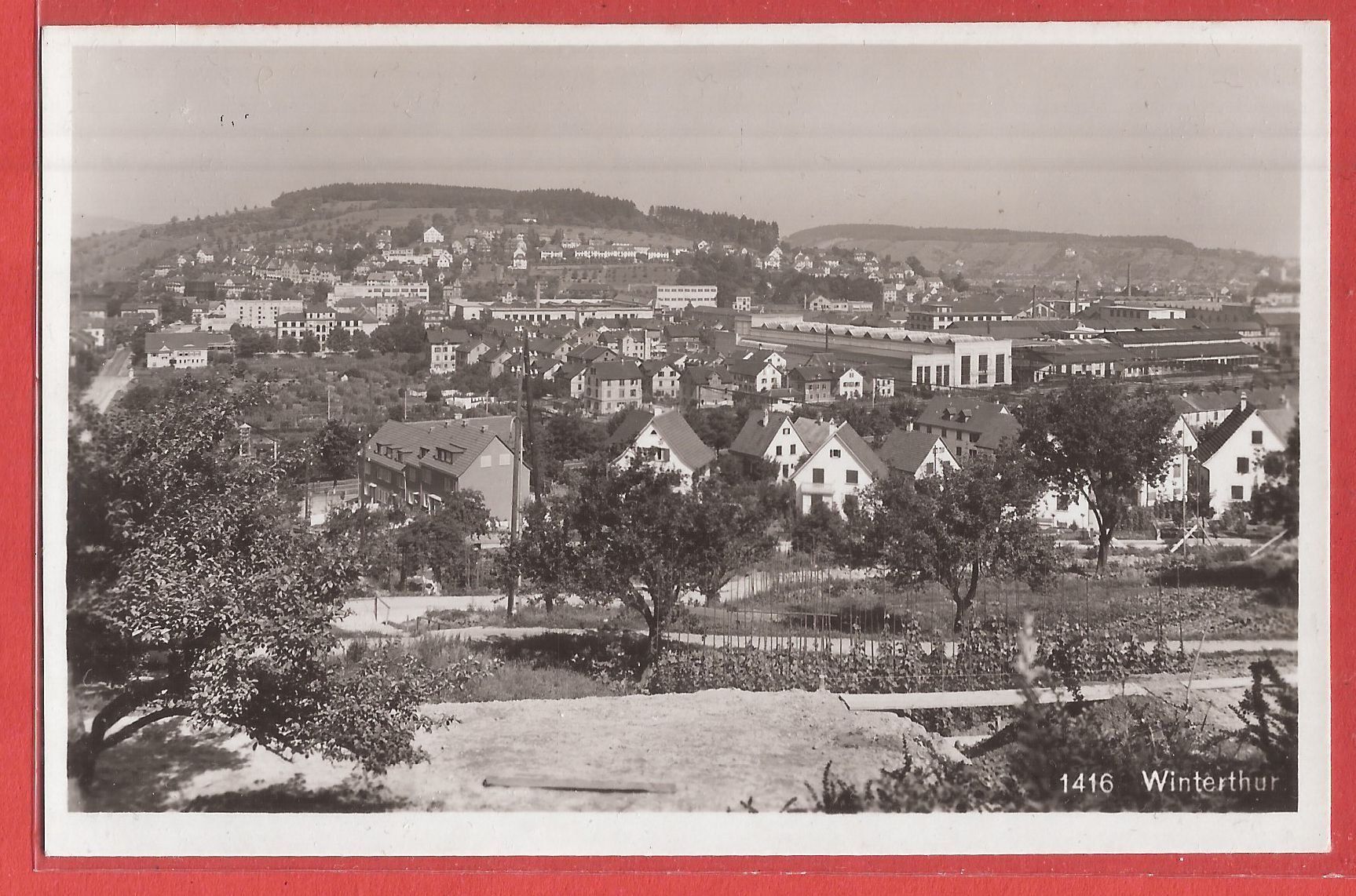 Cartes postales: Winterthur - Quartier mit Fabrik - ca. 1930 – D'occasion à Fislisbach par Porano