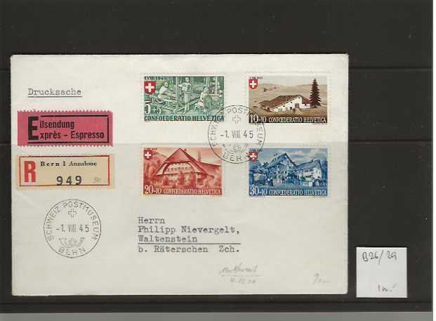 Buste & buste per spedizione: timbre enveloppe B26 - B29 Postmuseum – Usato da Sorvilier venduto da carose01