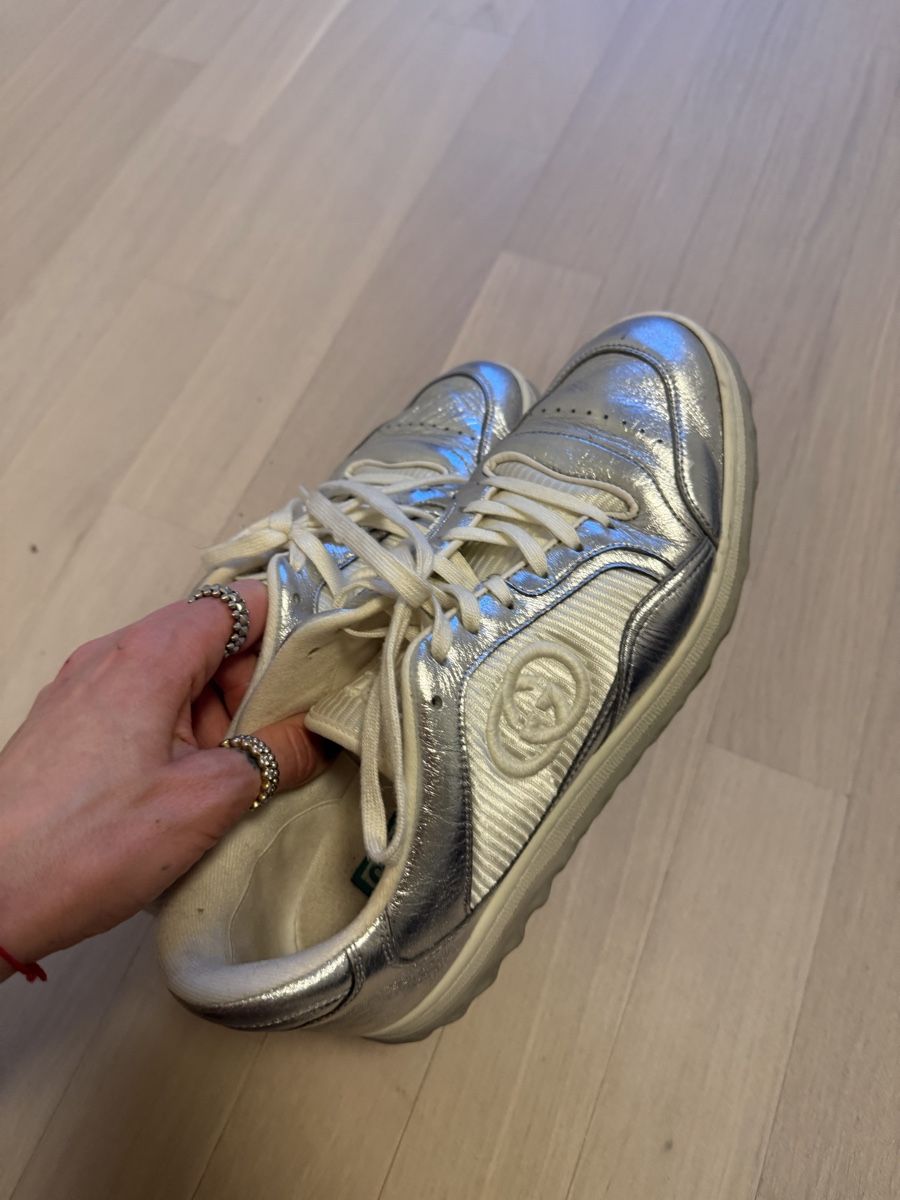 Gucci Scarpe da uomo: Gucci Mac80 Silver Sneakers - Timeless Style, Size 40 – Usato da Männedorf venduto da ScottNatalia 3