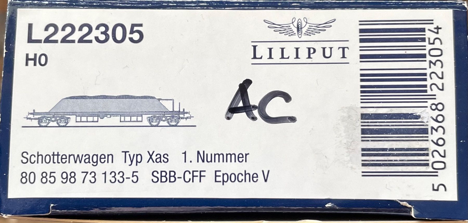 Liliput Modellini di ferrovie: Liliput L222305 SBB Schotterwagen – Usato da Blumenstein venduto da Ritschi 3