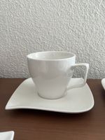 TOP ZUSTAND - 4er Set Tassen mit Untertassen, Cucina&Tavola