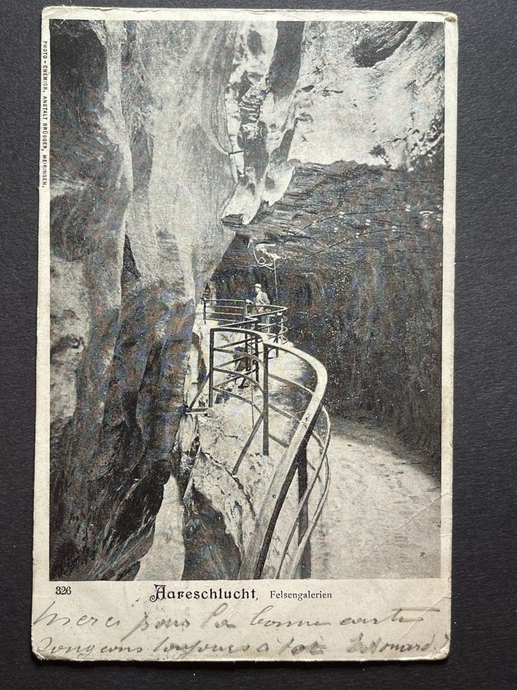 Cartoline postali: Aareschlucht - 1901 – Usato da Steg VS venduto da _vinci_