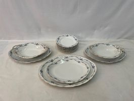 Jugendstil Porzellan Geschirr Service KPM Servierschalen