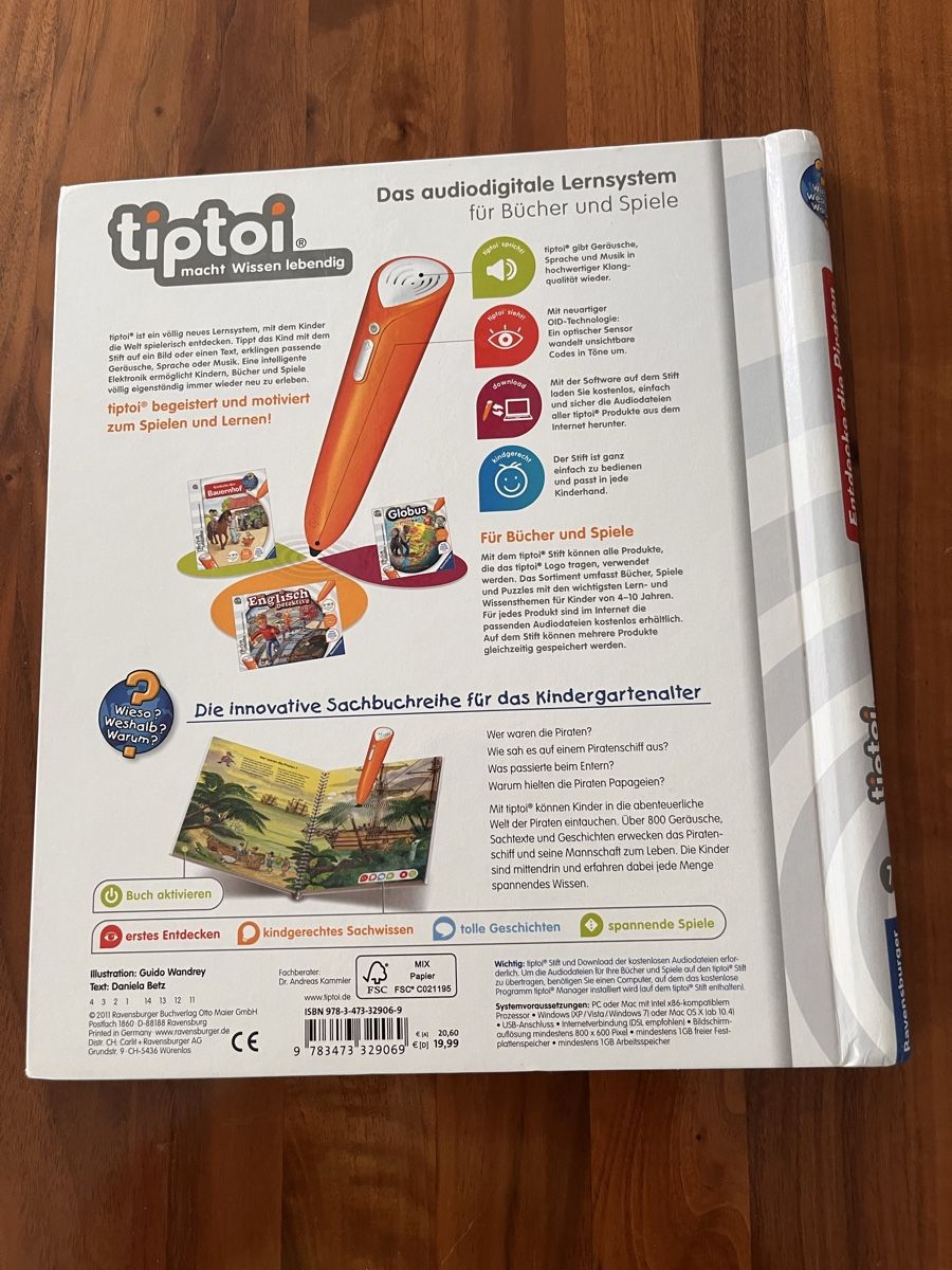 Tiptoi Giochi: tiptoi Lernsystem Entdecke die Piraten Buch  – Usato da Roggwil BE venduto da WULU 1