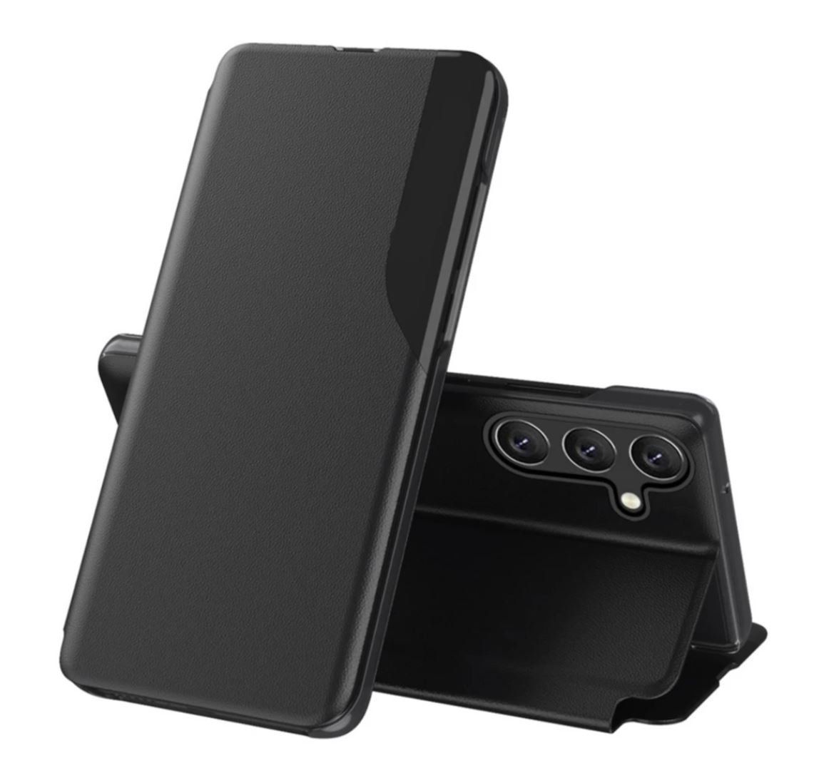 Cover & Protezioni schermo: Samsung Galaxy S25 Leder Hülle Small Window View Flip Case – Nuovo e nell'imballaggio originale da Basadingen venduto da NekoBricks