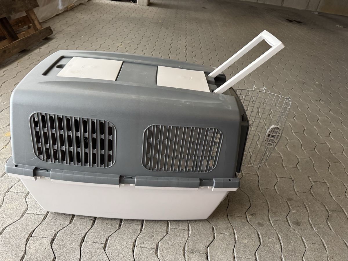 Gabbie, trasporto & Sicurezza: Grosse, graue Hunde-Transportbox mit Ro – Nuovo (secondo la descrizione) da Pfaffnau venduto da Jkay23 6