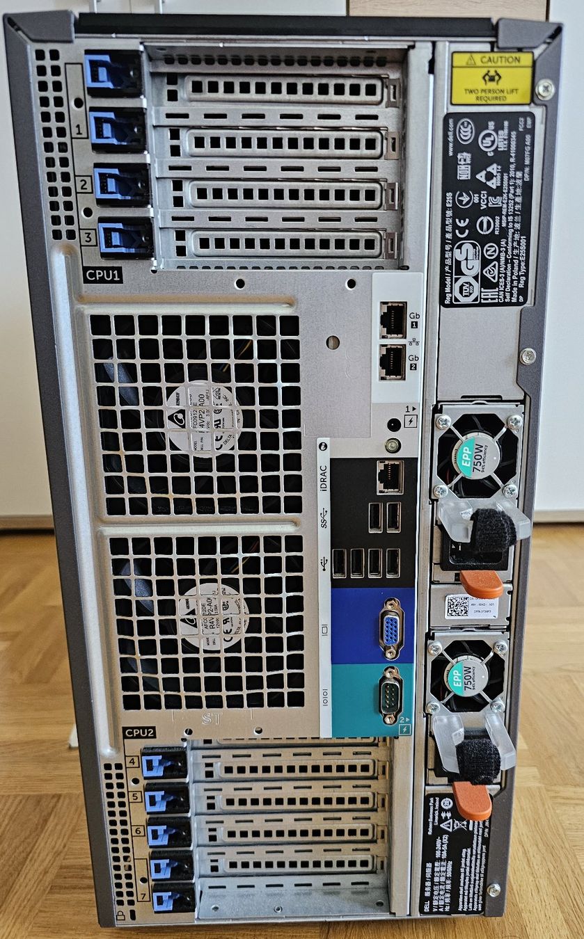 Dell Server: Dell T630 - 64gb RAM - 2x E5-2609v3 – Usato da Fribourg venduto da baltenspda 1