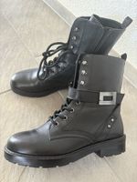 Karl Lagerfeld Boots Stiefeletten Leder Gr. 39 wie neu 
