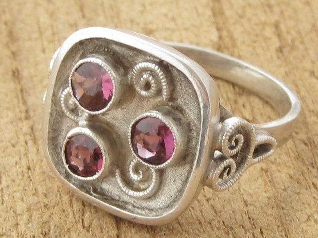 Anelli: Vintage Ring quadratisch Silber 835 + STAUSS Amethyst – Usato da Ermatingen venduto da Decovin 3