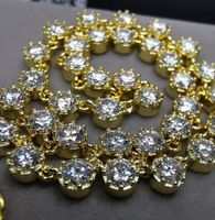 Collier argent avec diamants de moissanite de 3,8 ct GRA