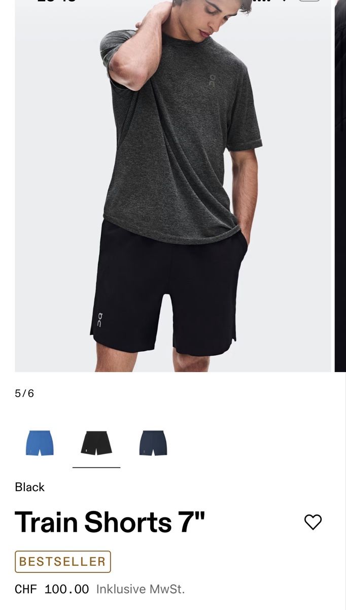 Pantalons: On Train Shorts 7 Herren L (Run on Cloud) – Neuf avec emballage d'origine à Adliswil par AnEmNaIv 4