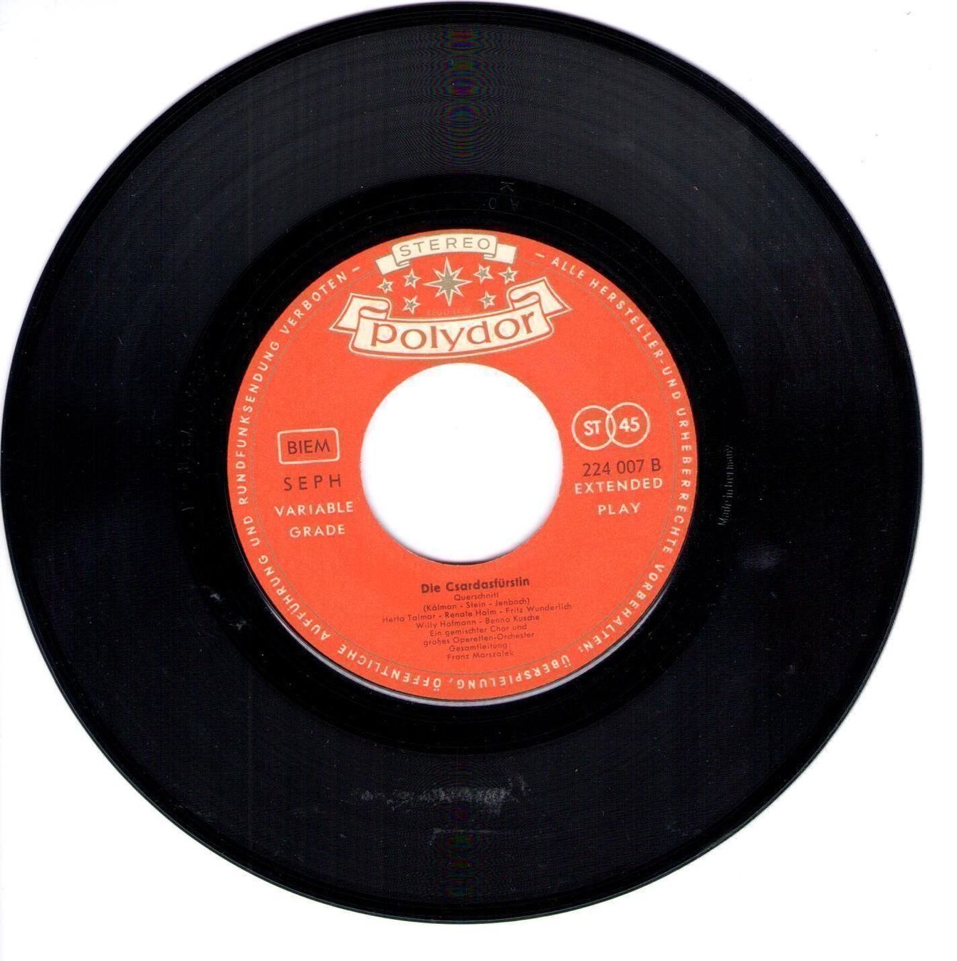 Dischi in vinile: Querschnitt, Die Csardasfürstin – Usato da Goldach venduto da Pw1427 2