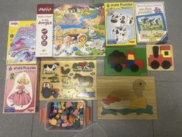 15 Kinderpuzzleset Habaund weitere Marken diverse Spiele