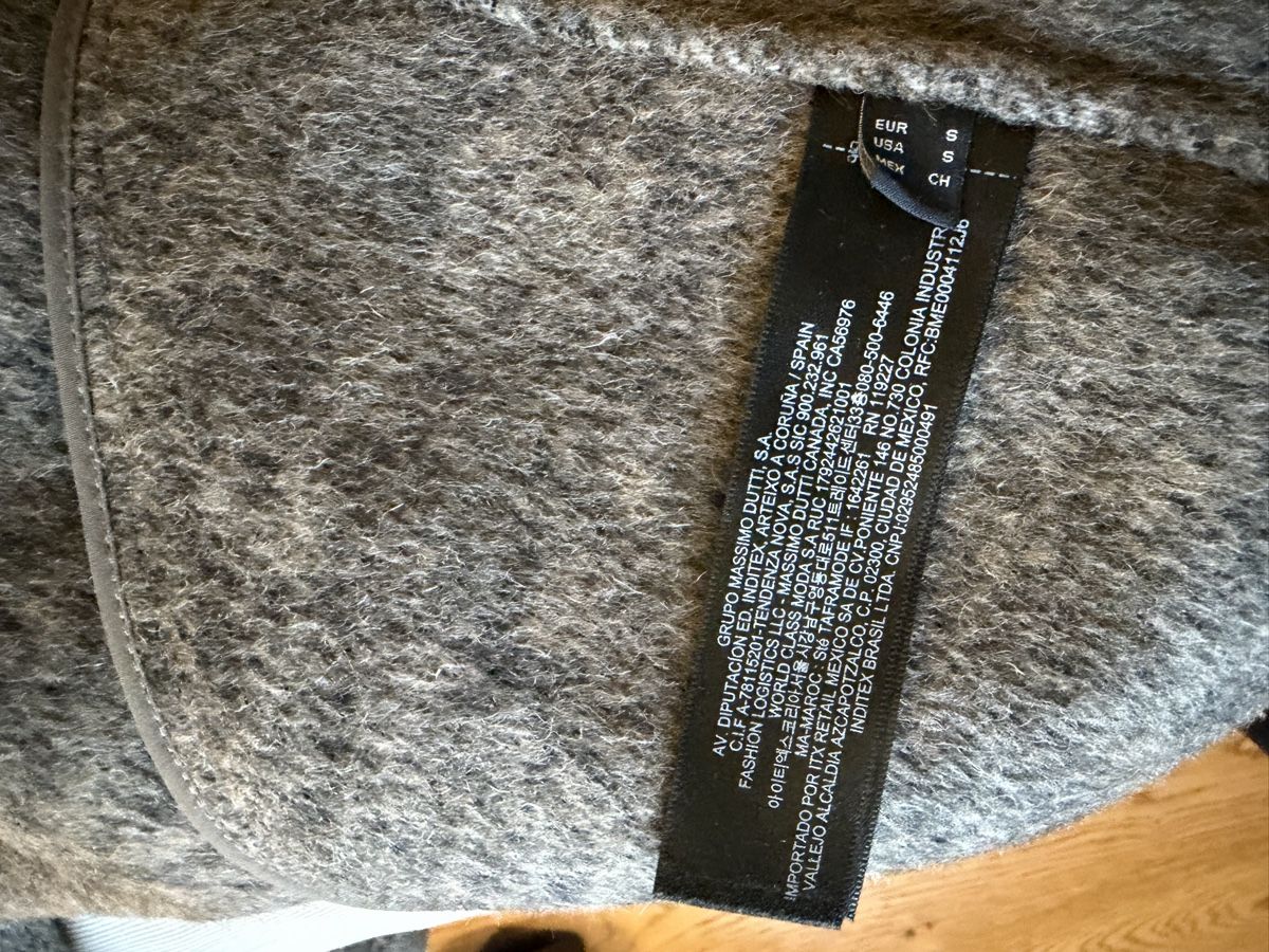 Massimo Dutti Mäntel: Massimo Dutti Short Coat, 75% Wool, Grey/ Brown, Size S – Neu (gemäss Beschreibung) aus Zürich von eri_88gt 3