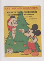comics Mickey et le sapin de Noël 1956 vintage