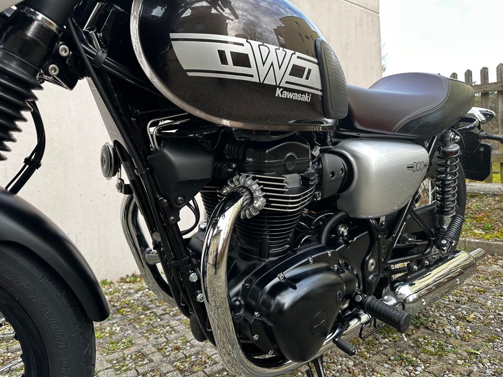 Windschutzscheibe FB3 Für Kawasaki W800 - Schwarz, Ideal Für Cafe/Street/Standard Modelle