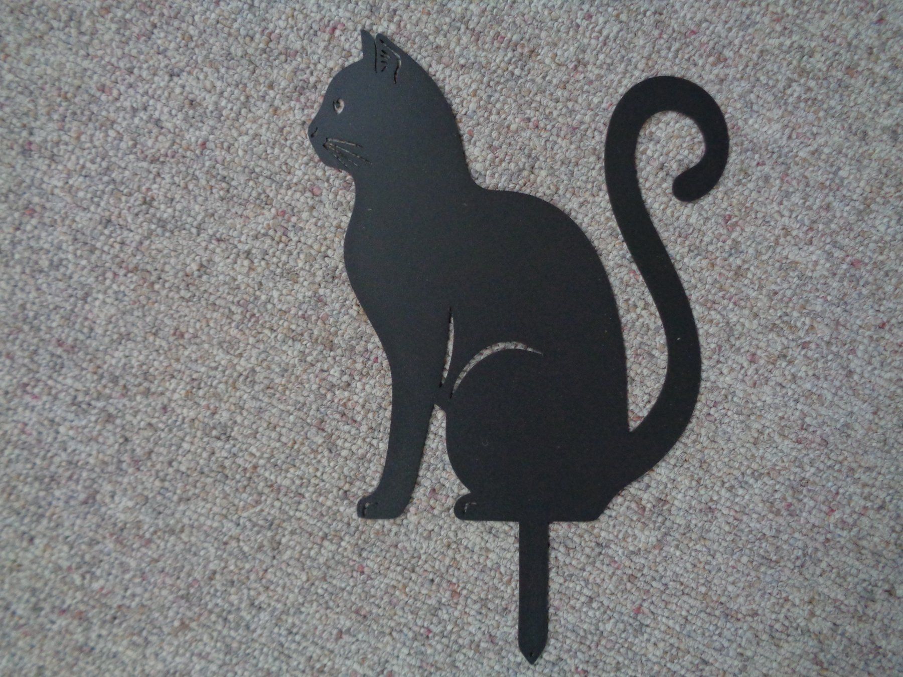 Figuren: Sitzende Katze Gartenstecker Metall (30 cm) – Neu und originalverpackt aus Langenbruck von Gumsi 3