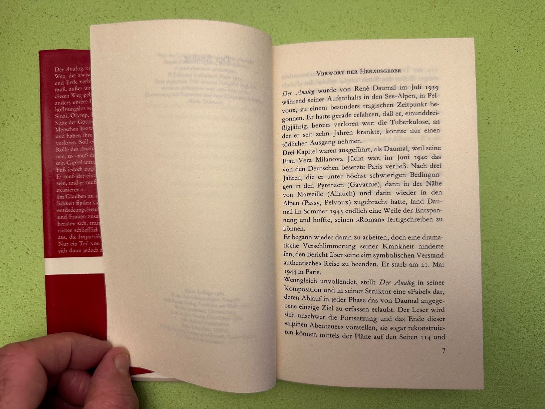 Libri: René Daumal: Der Analog – Usato da Zürich venduto da allp 5