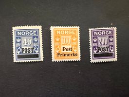 Norwegen 1929 overprintet rar *  (3231)