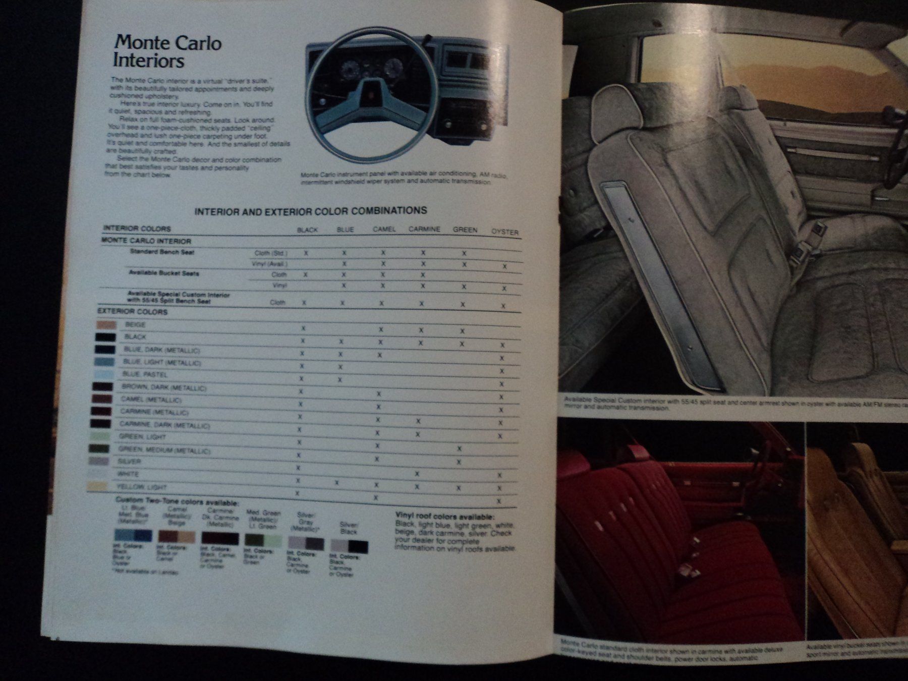 Chevrolet Documenti: Prospekt Chevrolet Monte Carlo 1979 – Usato da Schwarzenburg venduto da modelCARama 3