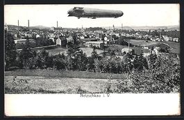 Netzschkau i. V., Zeppelin über der Sta