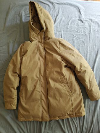 Pyrenex Bordeaux Fur Down Parka: Barley Beige, FR 42