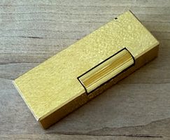professionell restauriertes Dunhill Feuerzeug Schrägflamme