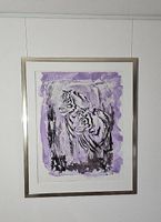 Rolf Knie "Zwei Tiger", Serigraphie Ep.Art.1/1, handsigniert