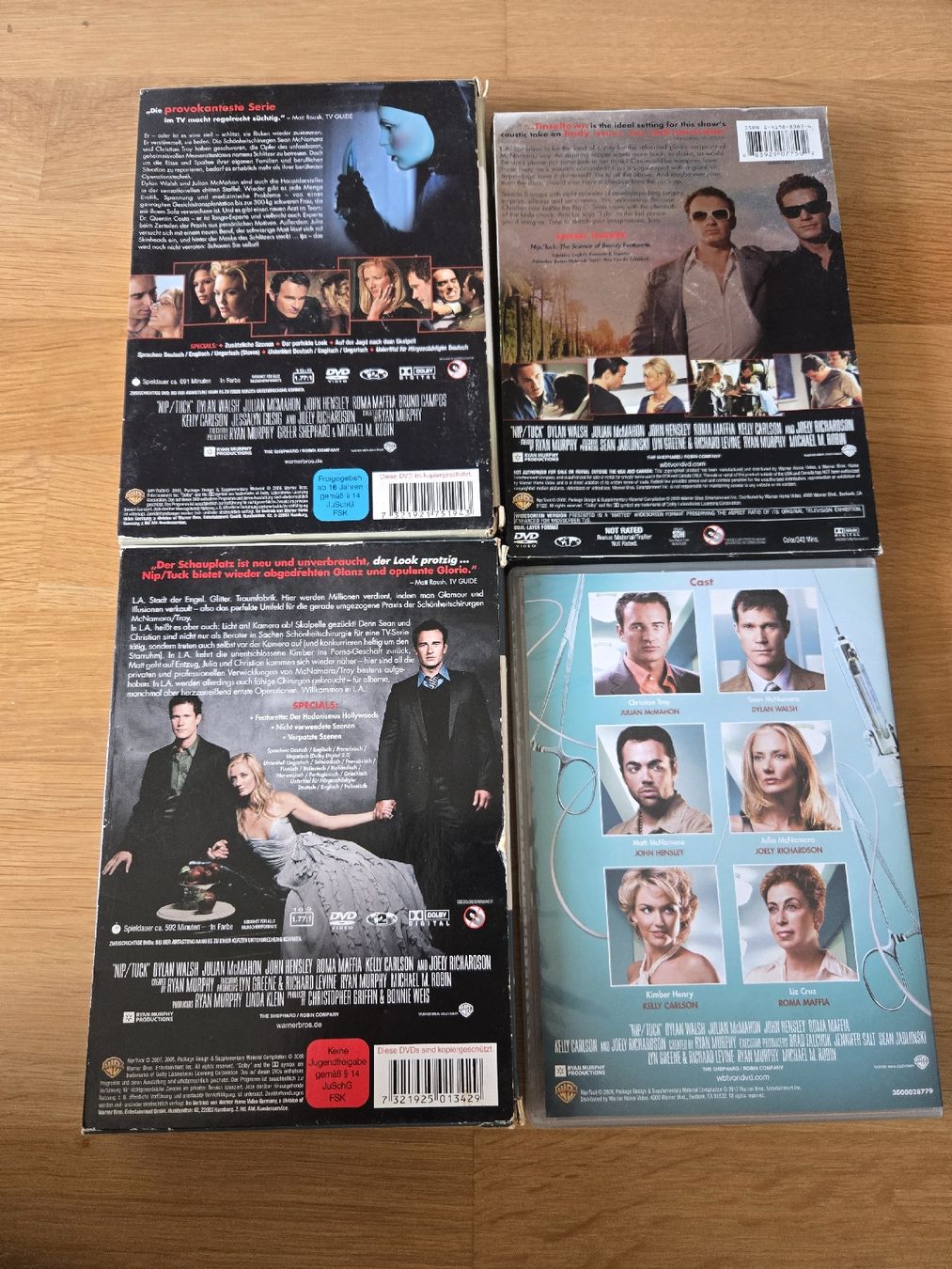 Tutti i DVDs: Nip/Tuck Staffel 3,4,5 und 6 – Usato da Greifensee venduto da seat88 1