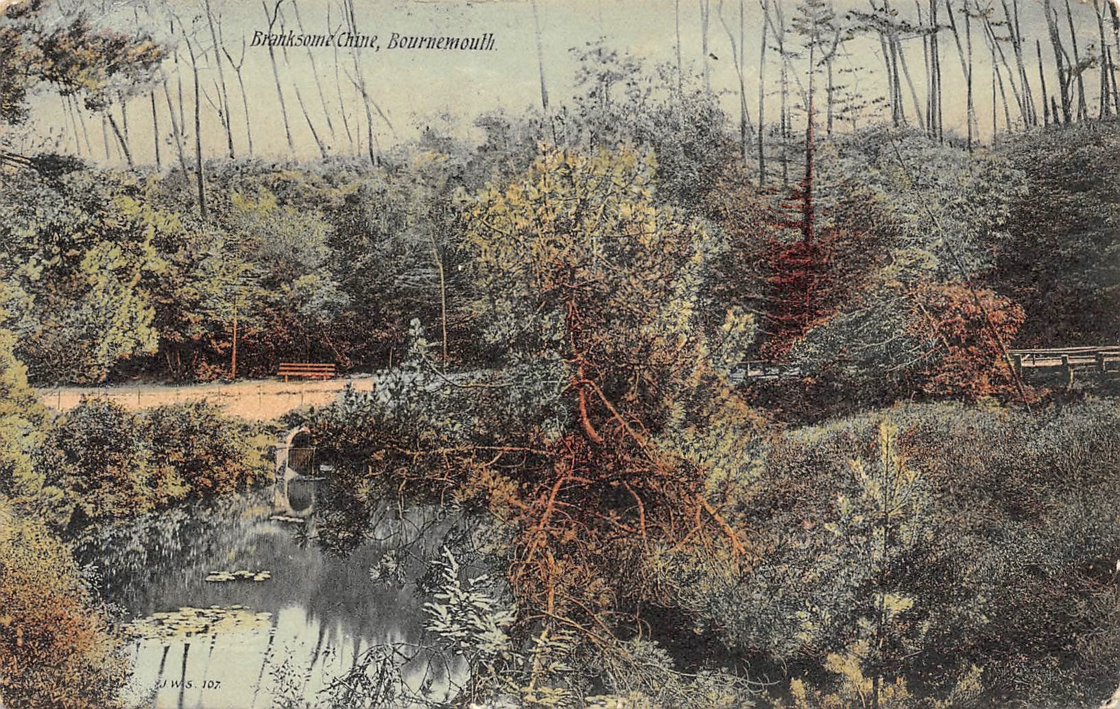 Cartoline postali: Bournemouth, Branksome Chine – Usato da Ottikon b.Kemptth. venduto da Neptun1974