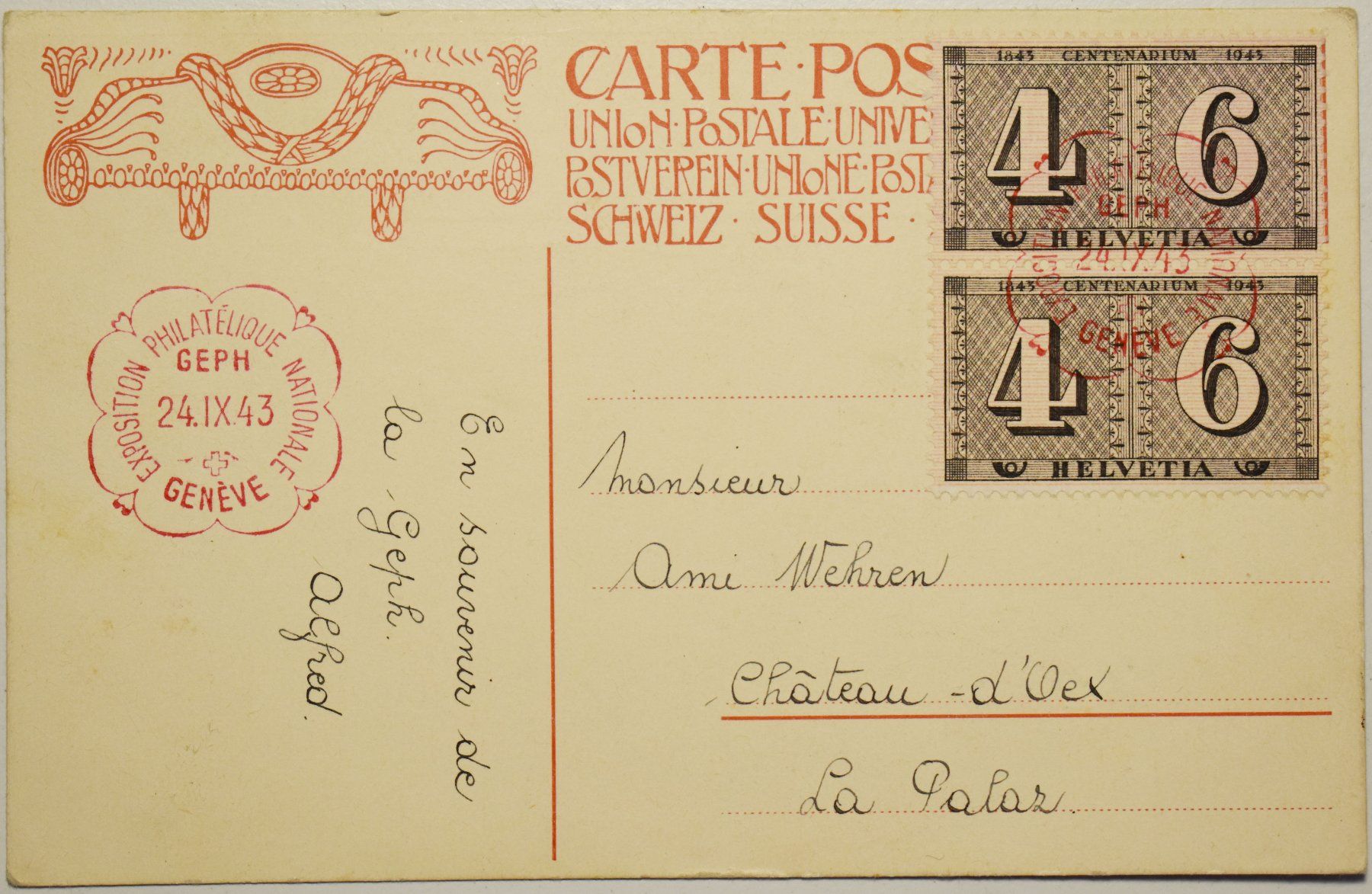 Cartoline postali: Cartes correspondances anciennes – Usato da Petit-Lancy venduto da Pimose