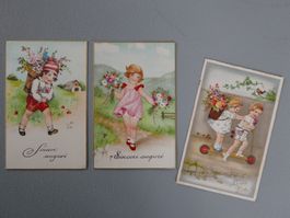 ALTE GLÜCKWUNSCH ANSICHSTKARTEN SINCERI AUGURI