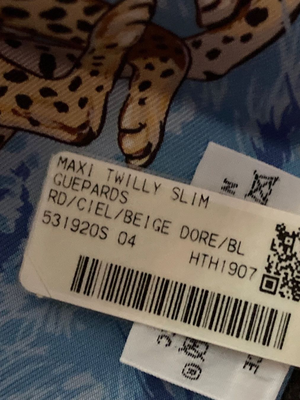 Hermès Foulard & Sciarpe: Hermes Maxi Twilly Slim Guepards Neu – Nuovo e nell'imballaggio originale da Zuerich venduto da SaTs-43 3