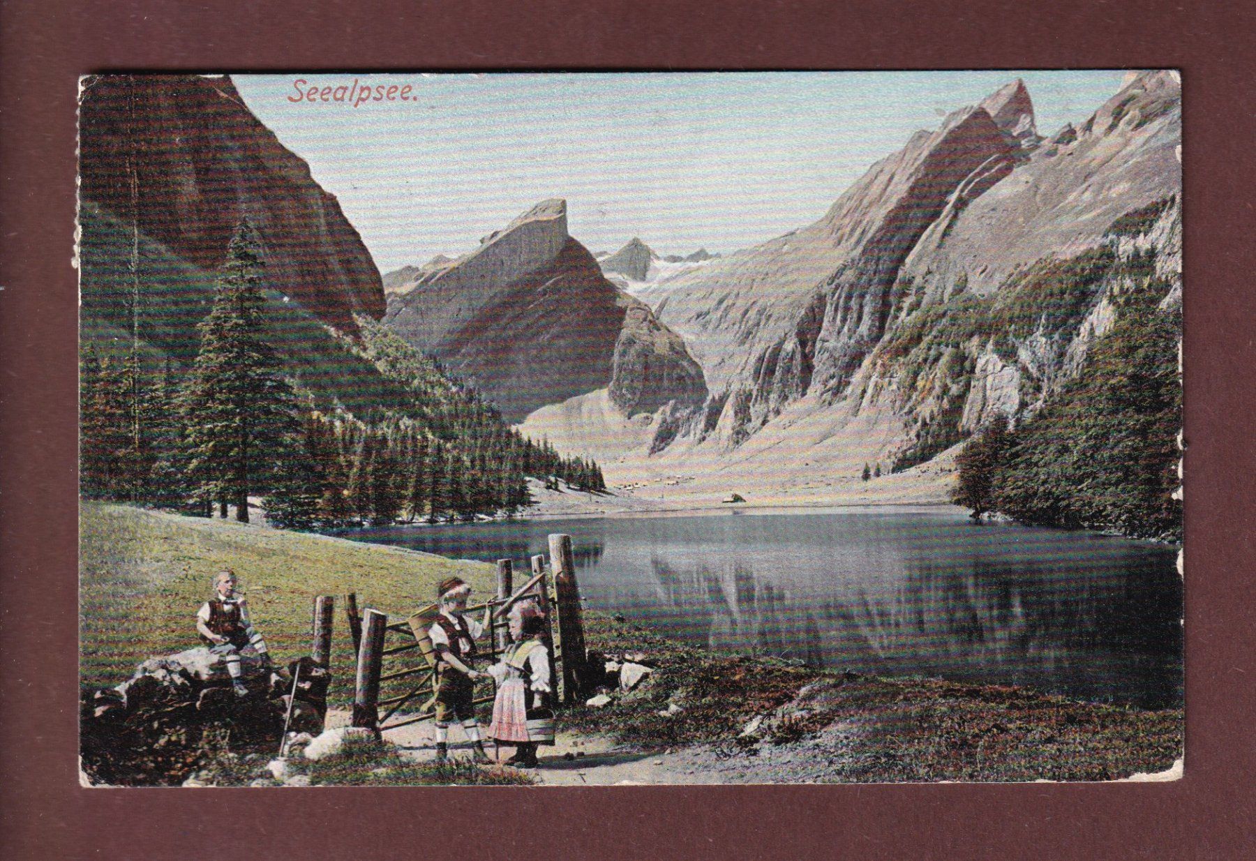 Cartoline postali: SEEALPSEE - Kinder - 1909 – Usato da Pully venduto da nicecards-shop