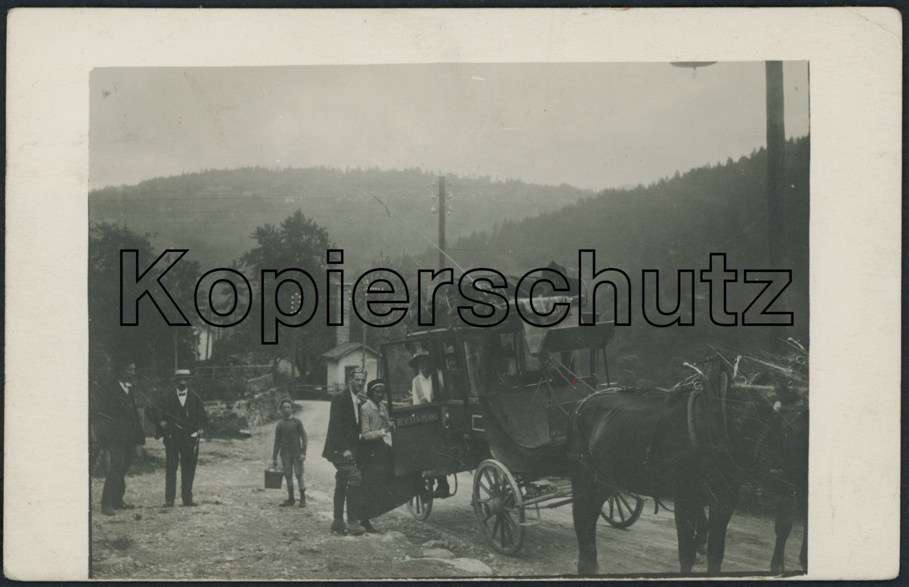Cartoline postali: VD Bex - Les Plans - Postkutsche – Usato da Schindellegi venduto da leecollect
