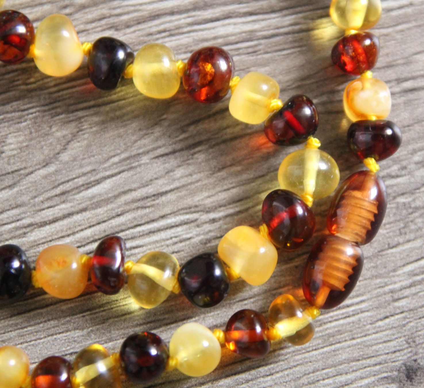 Catenine: Aus dem Nachlass:  Bernstein Collier Halskette – Usato da Matten b. Interl venduto da Edelsteingalerie 3
