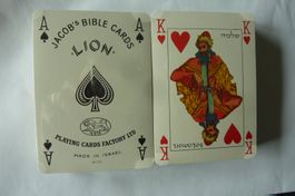 JÜDISCHES KARTENSPIEL. JACOB' BIBLE CARDS LION. PLAYING CARD